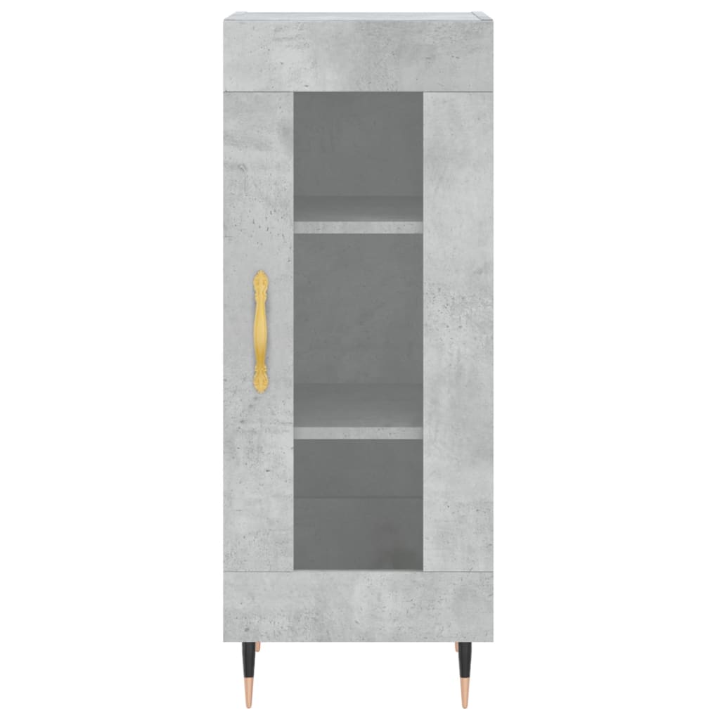 vidaXL Szafka, szarość betonu, 34,5x34x90 cm, materiał drewnopochodny