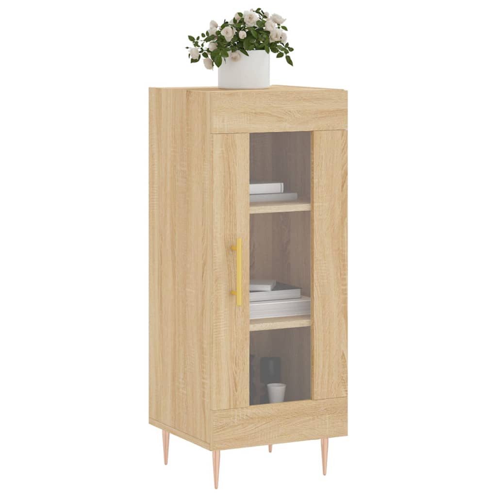 vidaXL Szafka, dąb sonoma, 34,5x34x90 cm, materiał drewnopochodny