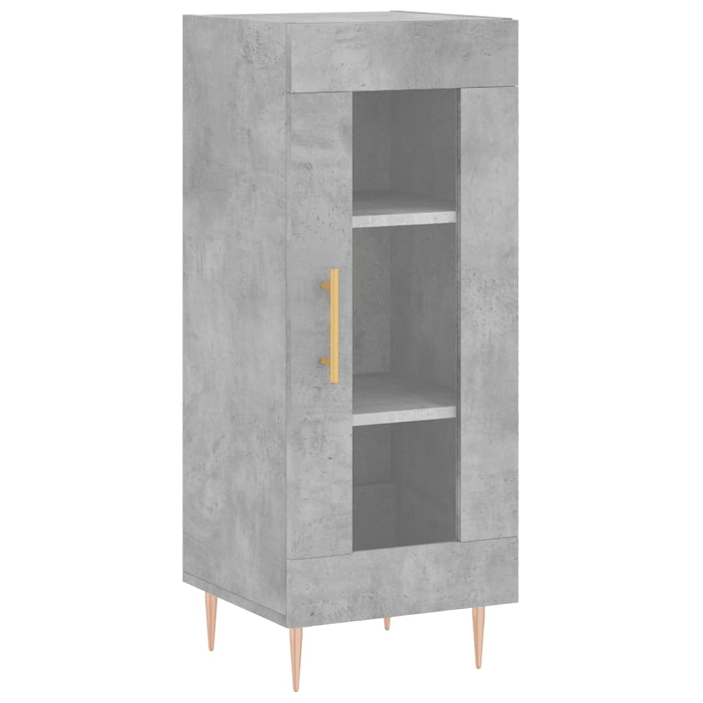 vidaXL Szafka, szarość betonu, 34,5x34x90 cm, materiał drewnopochodny