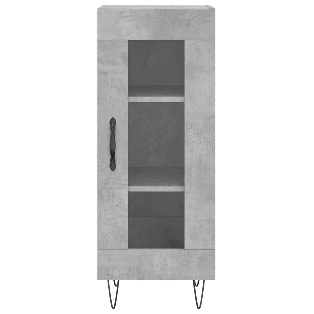 vidaXL Szafka, szarość betonu, 34,5x34x90 cm, materiał drewnopochodny