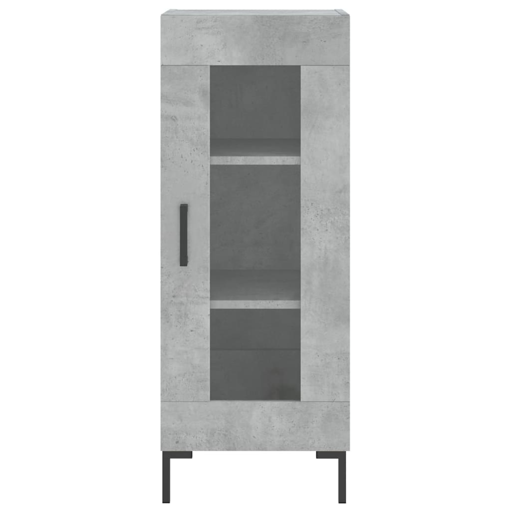 vidaXL Szafka, szarość betonu, 34,5x34x90 cm, materiał drewnopochodny