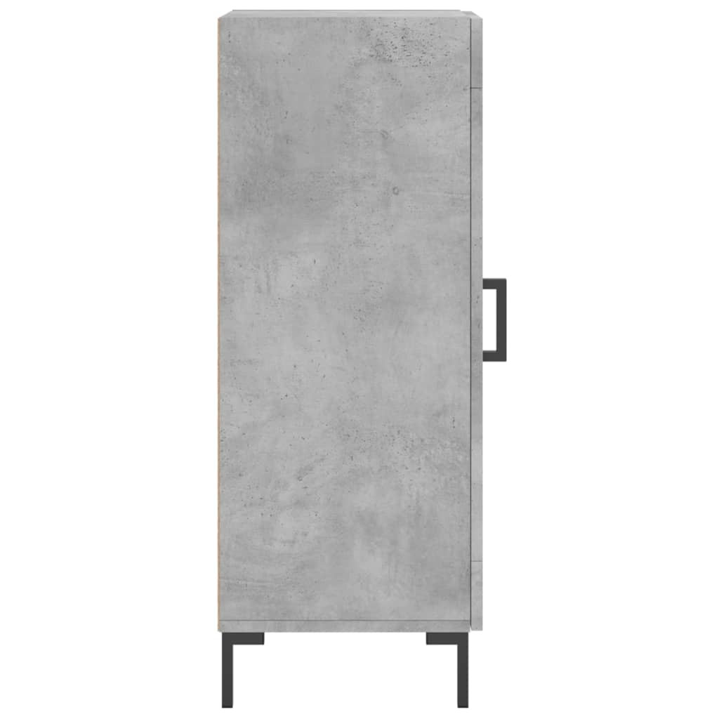 vidaXL Szafka, szarość betonu, 34,5x34x90 cm, materiał drewnopochodny