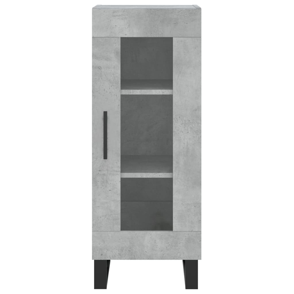 vidaXL Szafka, szarość betonu, 34,5x34x90 cm, materiał drewnopochodny