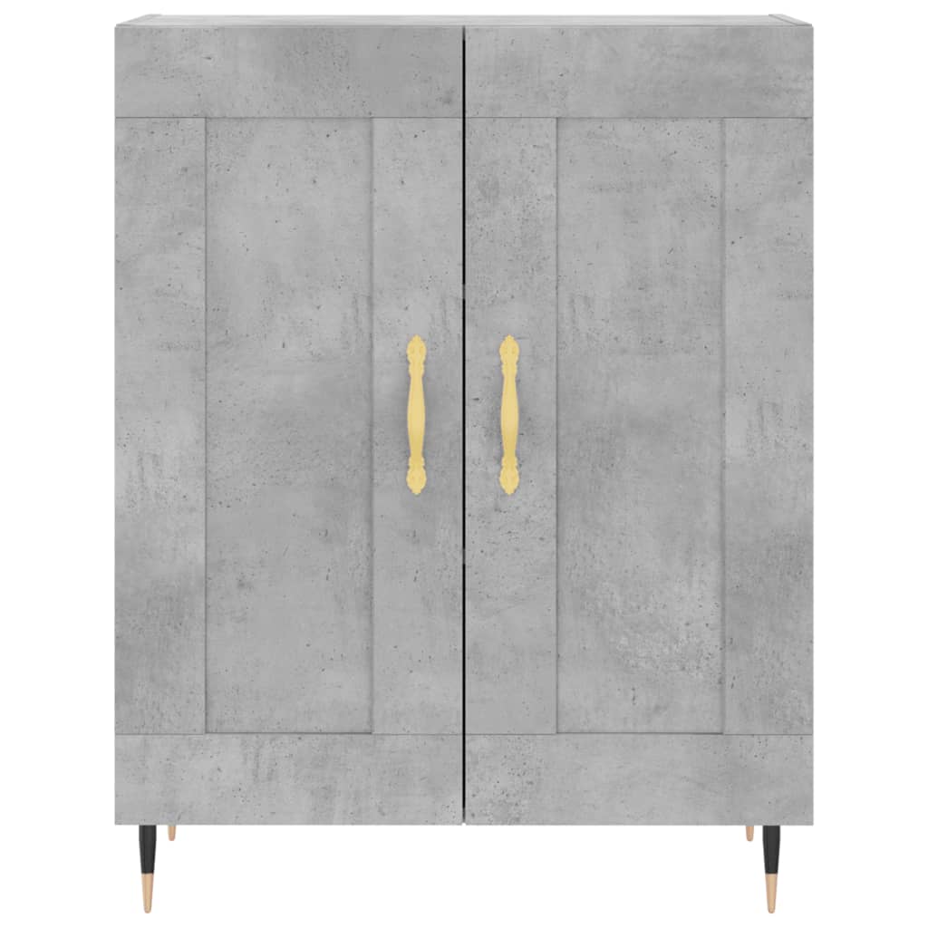 vidaXL Szafka, szarość betonu, 69,5x34x90 cm, materiał drewnopochodny