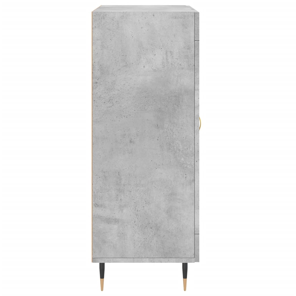 vidaXL Szafka, szarość betonu, 69,5x34x90 cm, materiał drewnopochodny