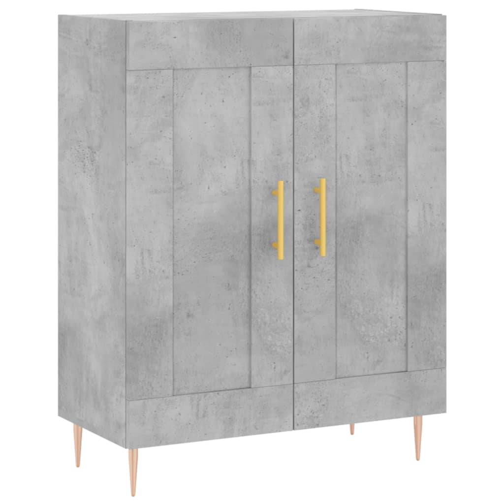 vidaXL Szafka, szarość betonu, 69,5x34x90 cm, materiał drewnopochodny