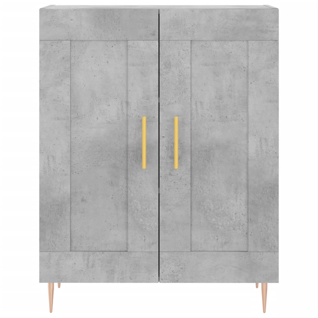 vidaXL Szafka, szarość betonu, 69,5x34x90 cm, materiał drewnopochodny