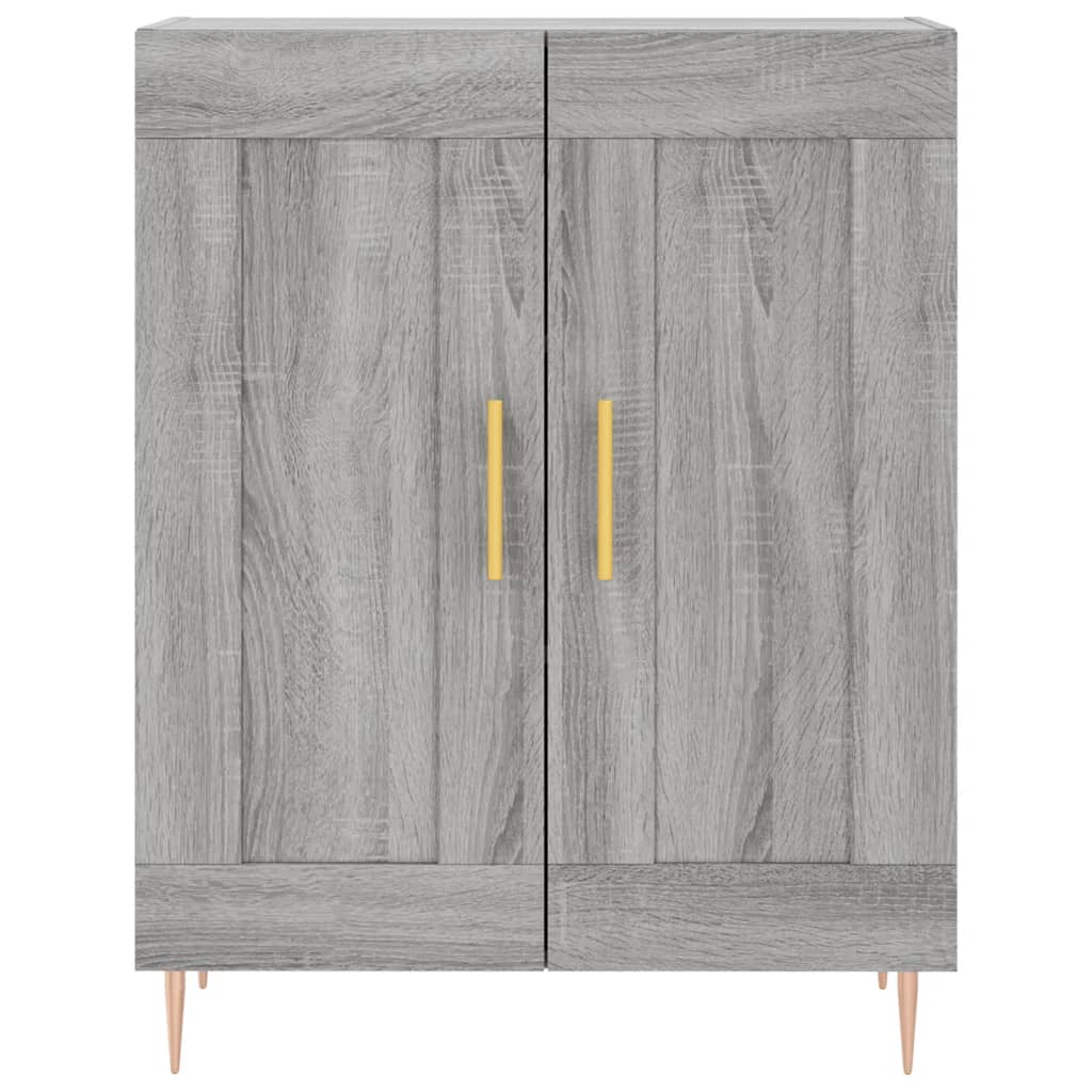 vidaXL Szafka, szary dąb sonoma, 69,5x34x90cm, materiał drewnopochodny