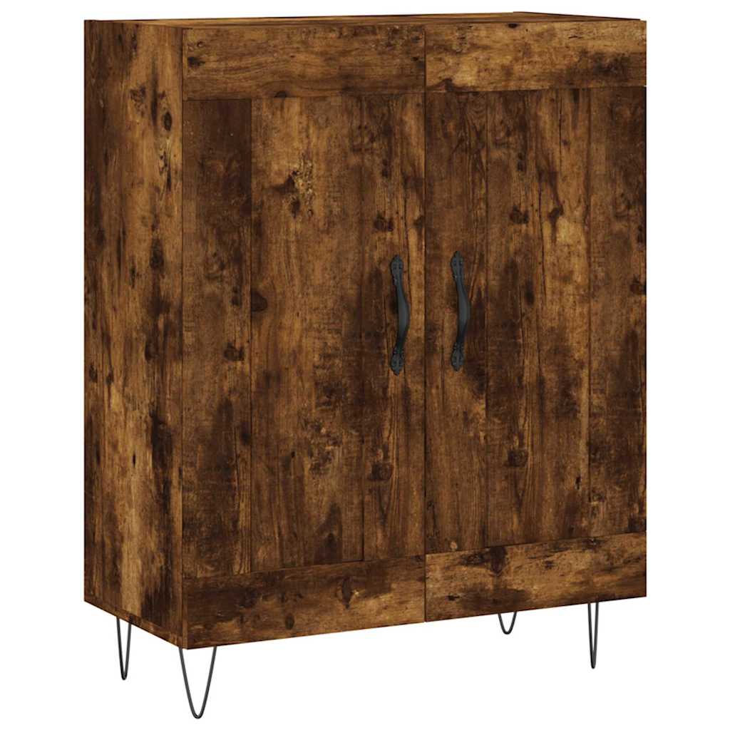 vidaXL Szafka, przydymiony dąb, 69,5x34x90 cm, materiał drewnopochodny