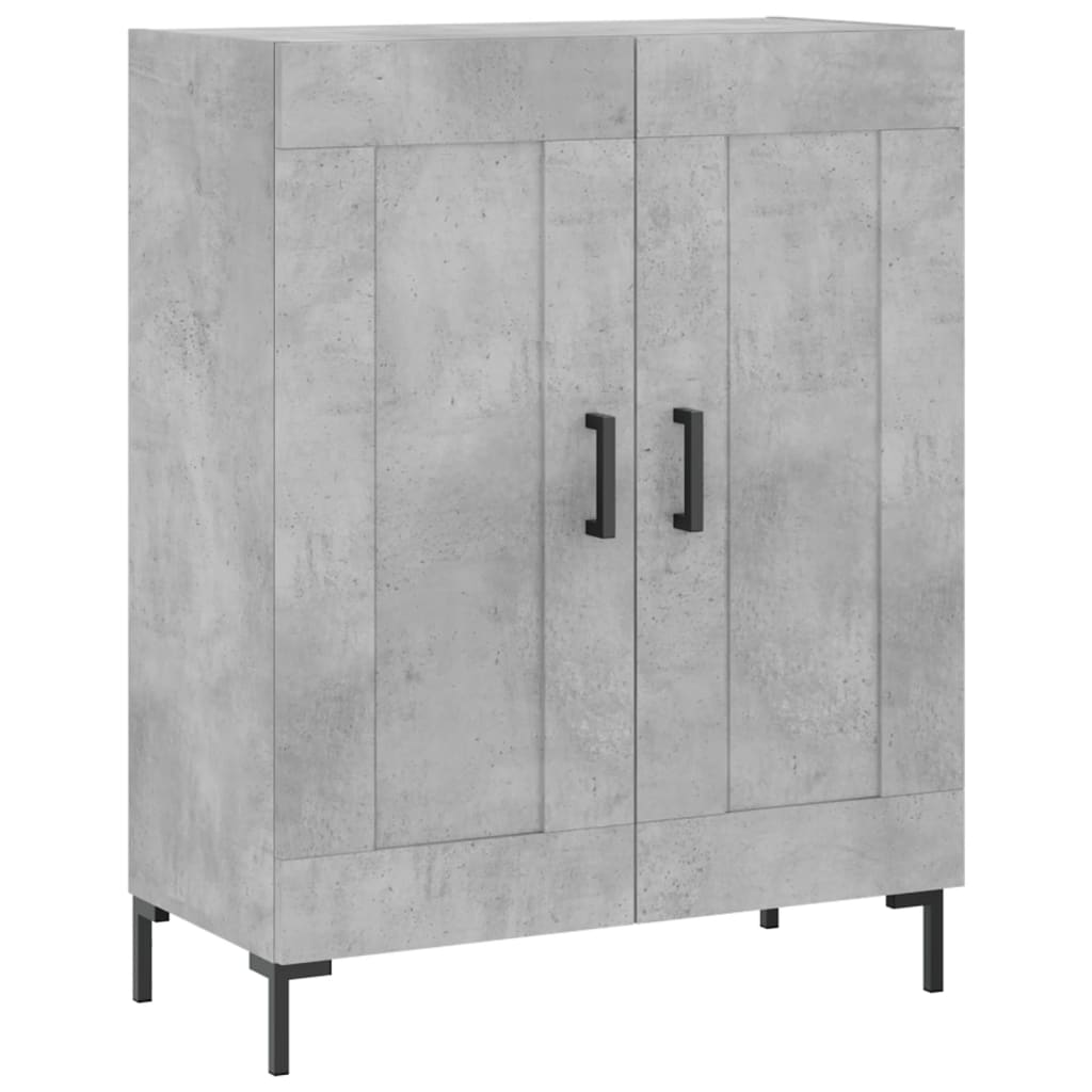 vidaXL Szafka, szarość betonu, 69,5x34x90 cm, materiał drewnopochodny