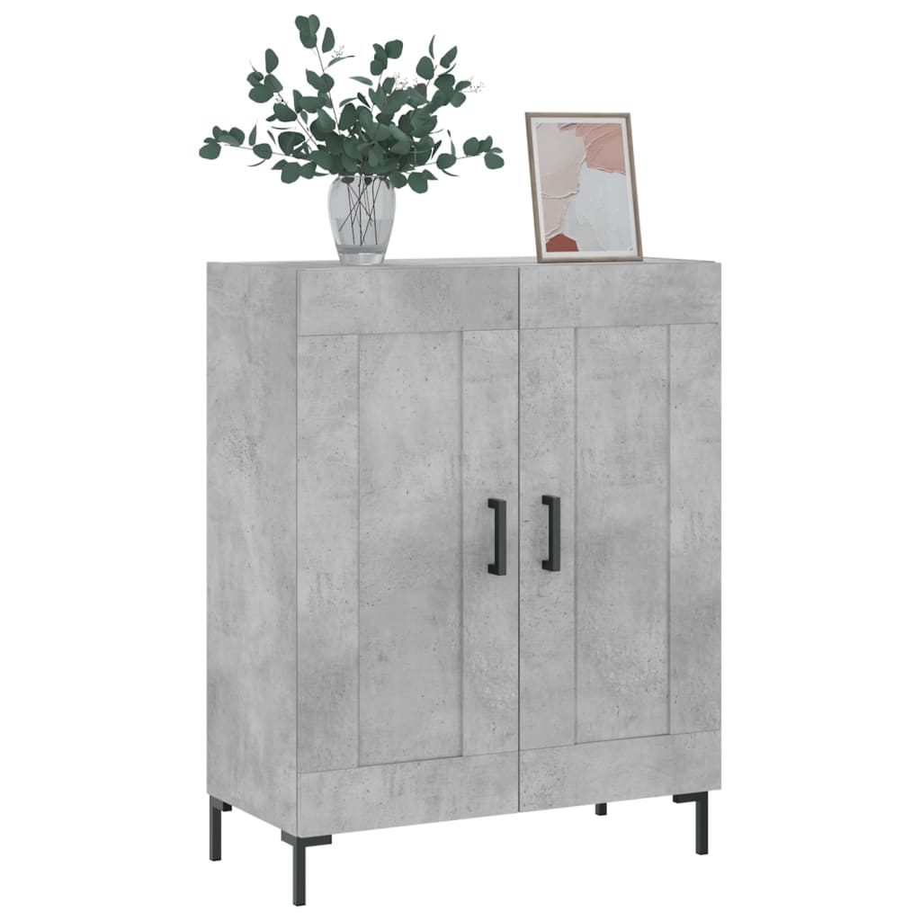 vidaXL Szafka, szarość betonu, 69,5x34x90 cm, materiał drewnopochodny