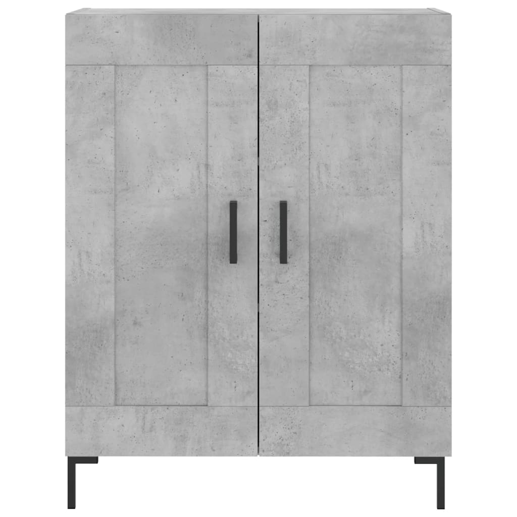 vidaXL Szafka, szarość betonu, 69,5x34x90 cm, materiał drewnopochodny
