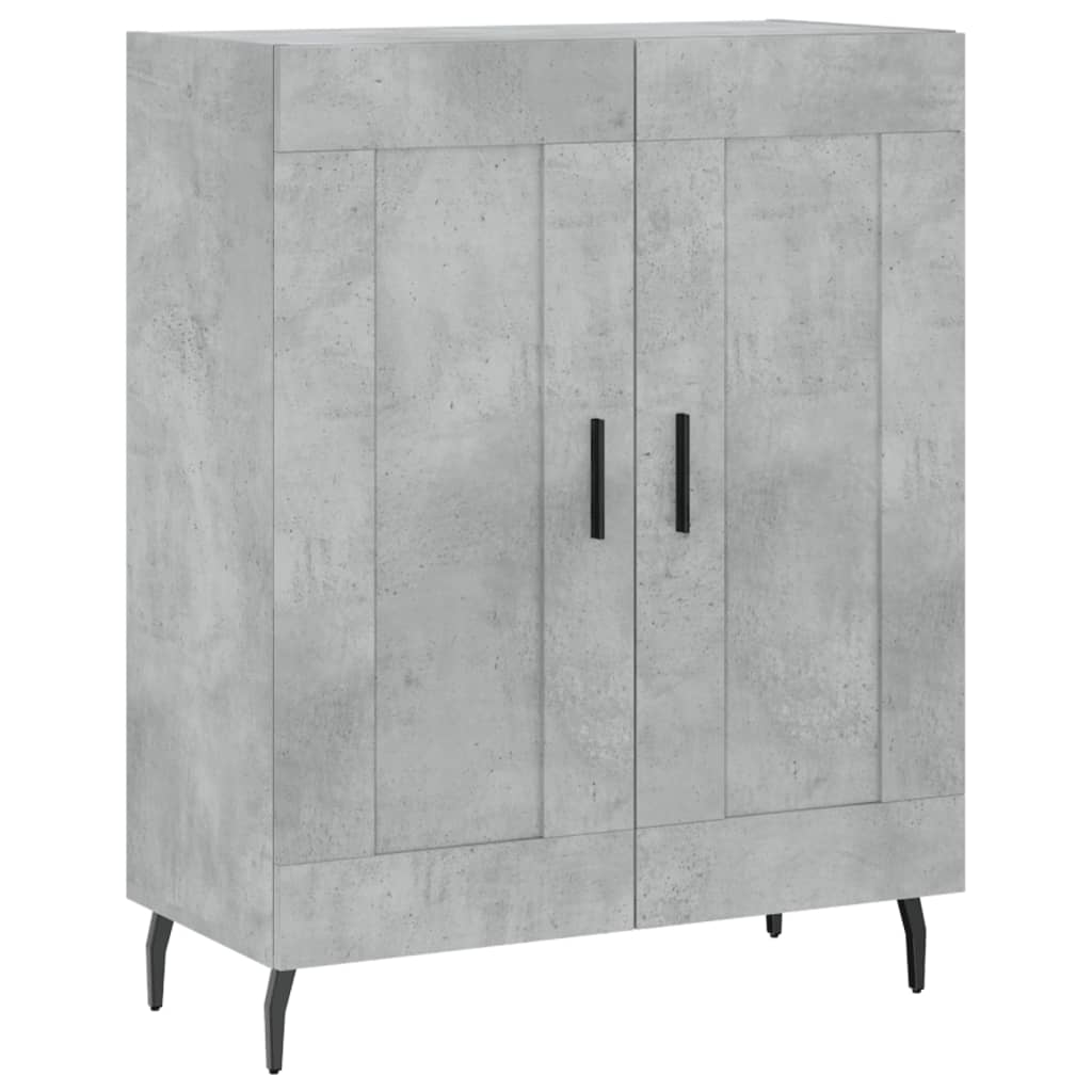 vidaXL Szafka, szarość betonu, 69,5x34x90 cm, materiał drewnopochodny
