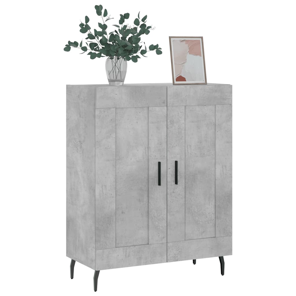 vidaXL Szafka, szarość betonu, 69,5x34x90 cm, materiał drewnopochodny