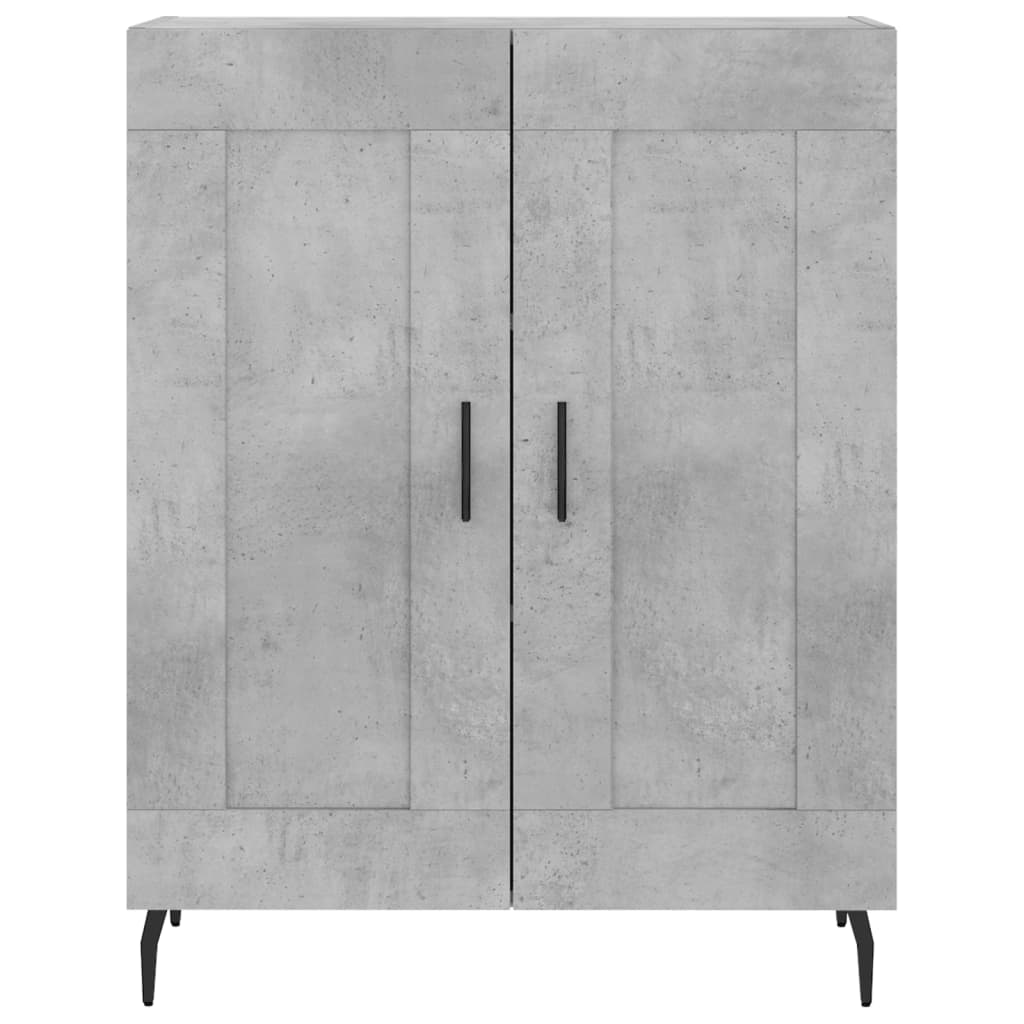 vidaXL Szafka, szarość betonu, 69,5x34x90 cm, materiał drewnopochodny