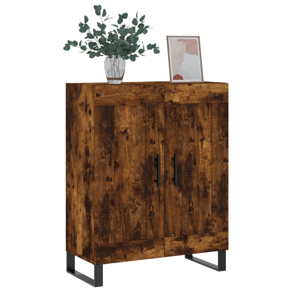 vidaXL Szafka, przydymiony dąb, 69,5x34x90 cm, materiał drewnopochodny
