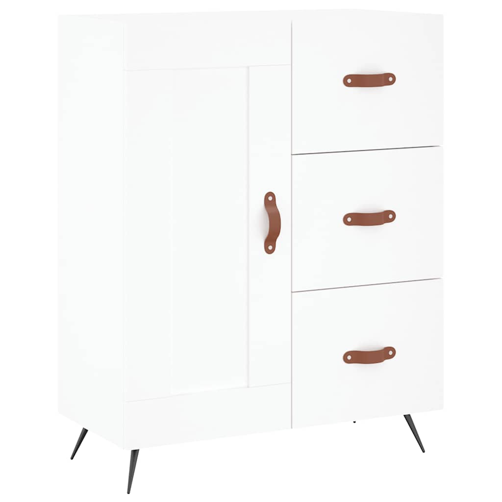 vidaXL Szafka, biała, 69,5x34x90 cm, materiał drewnopochodny