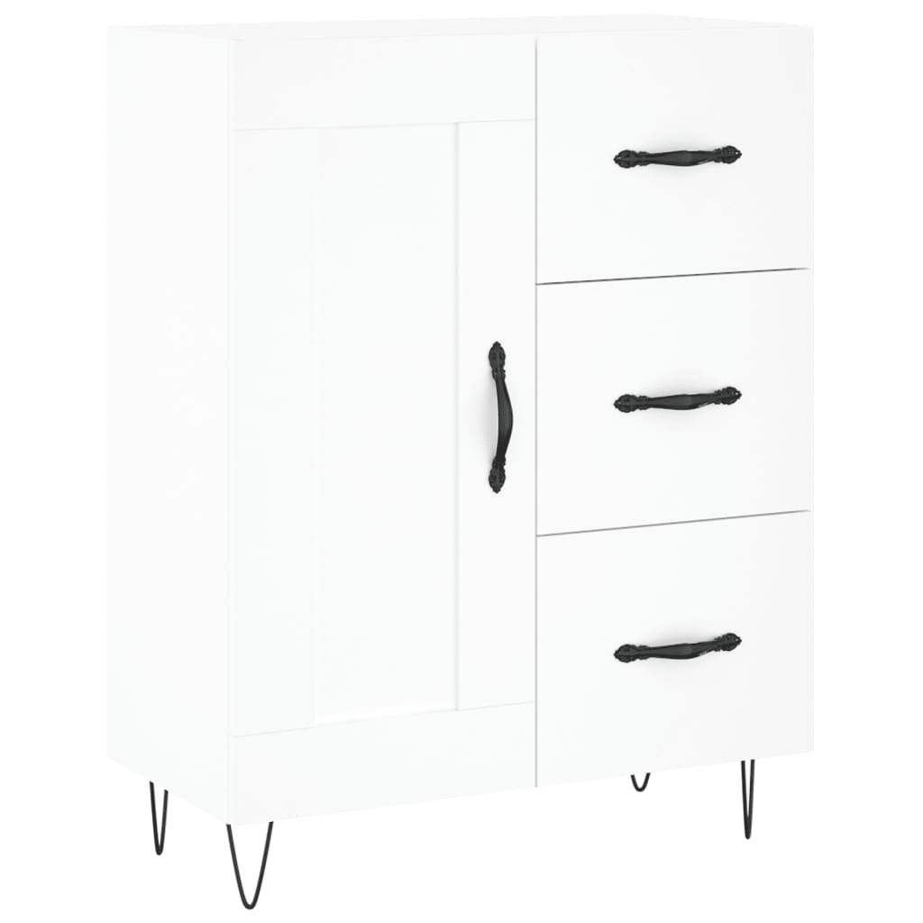 vidaXL Szafka, biała, 69,5x34x90 cm, materiał drewnopochodny