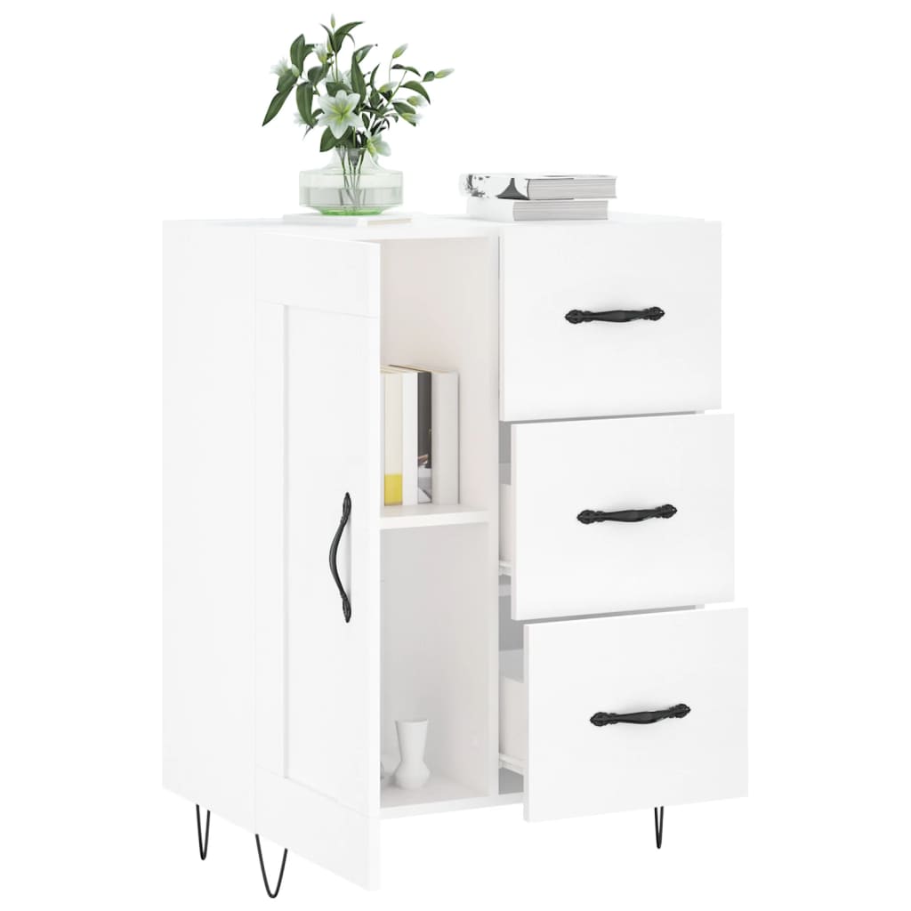 vidaXL Szafka, biała, 69,5x34x90 cm, materiał drewnopochodny