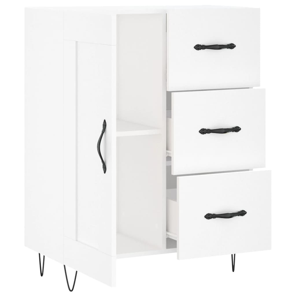 vidaXL Szafka, biała, 69,5x34x90 cm, materiał drewnopochodny
