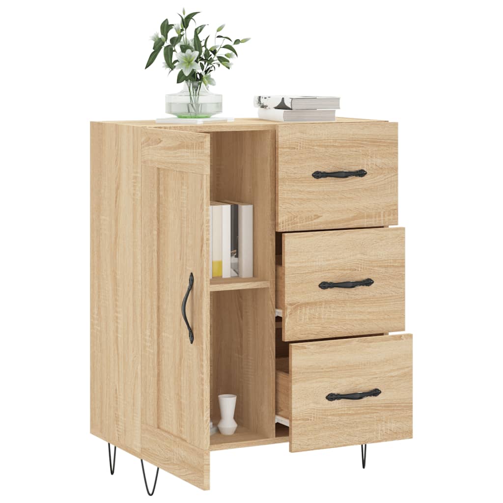 vidaXL Szafka, dąb sonoma, 69,5x34x90 cm, materiał drewnopochodny