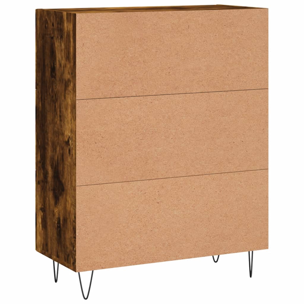 vidaXL Szafka, przydymiony dąb, 69,5x34x90 cm, materiał drewnopochodny
