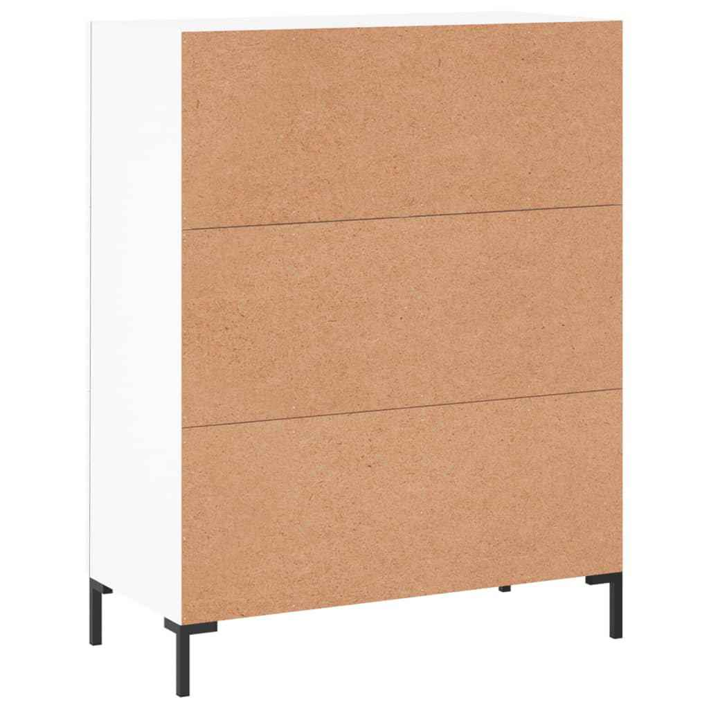 vidaXL Szafka, biała, 69,5x34x90 cm, materiał drewnopochodny