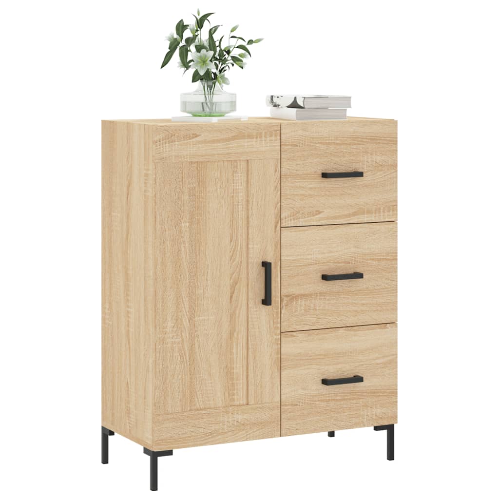 vidaXL Szafka, dąb sonoma, 69,5x34x90 cm, materiał drewnopochodny
