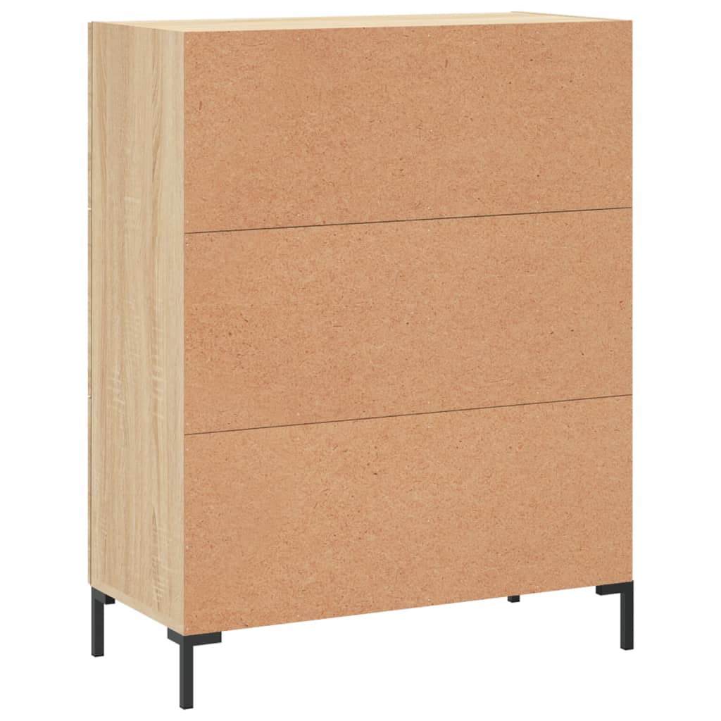 vidaXL Szafka, dąb sonoma, 69,5x34x90 cm, materiał drewnopochodny