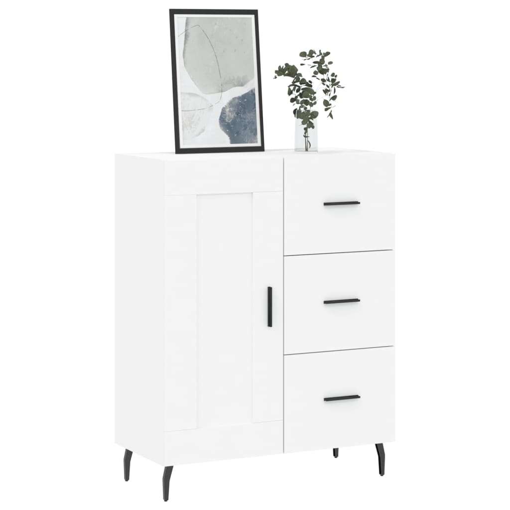 vidaXL Szafka, biała, 69,5x34x90 cm, materiał drewnopochodny