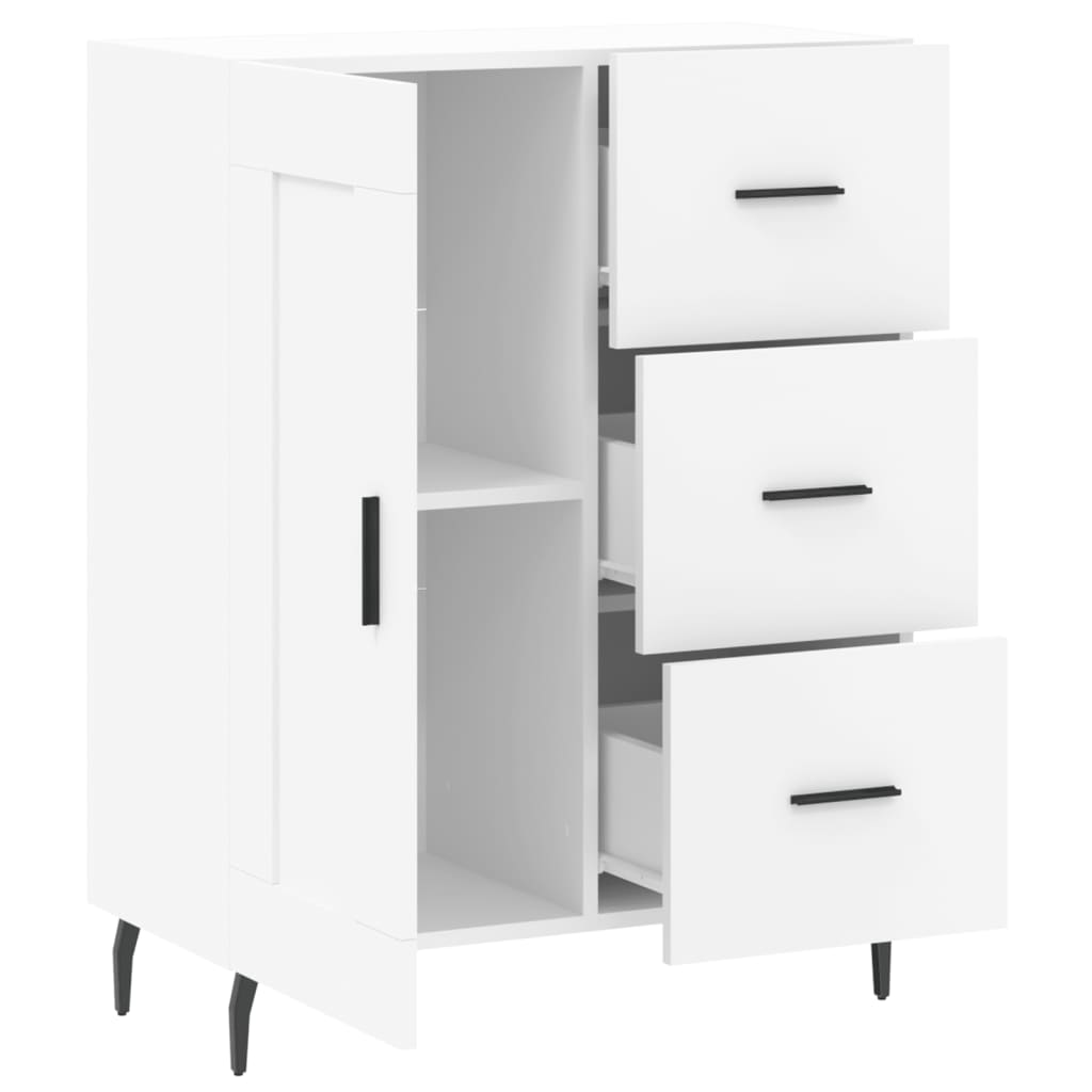 vidaXL Szafka, biała, 69,5x34x90 cm, materiał drewnopochodny