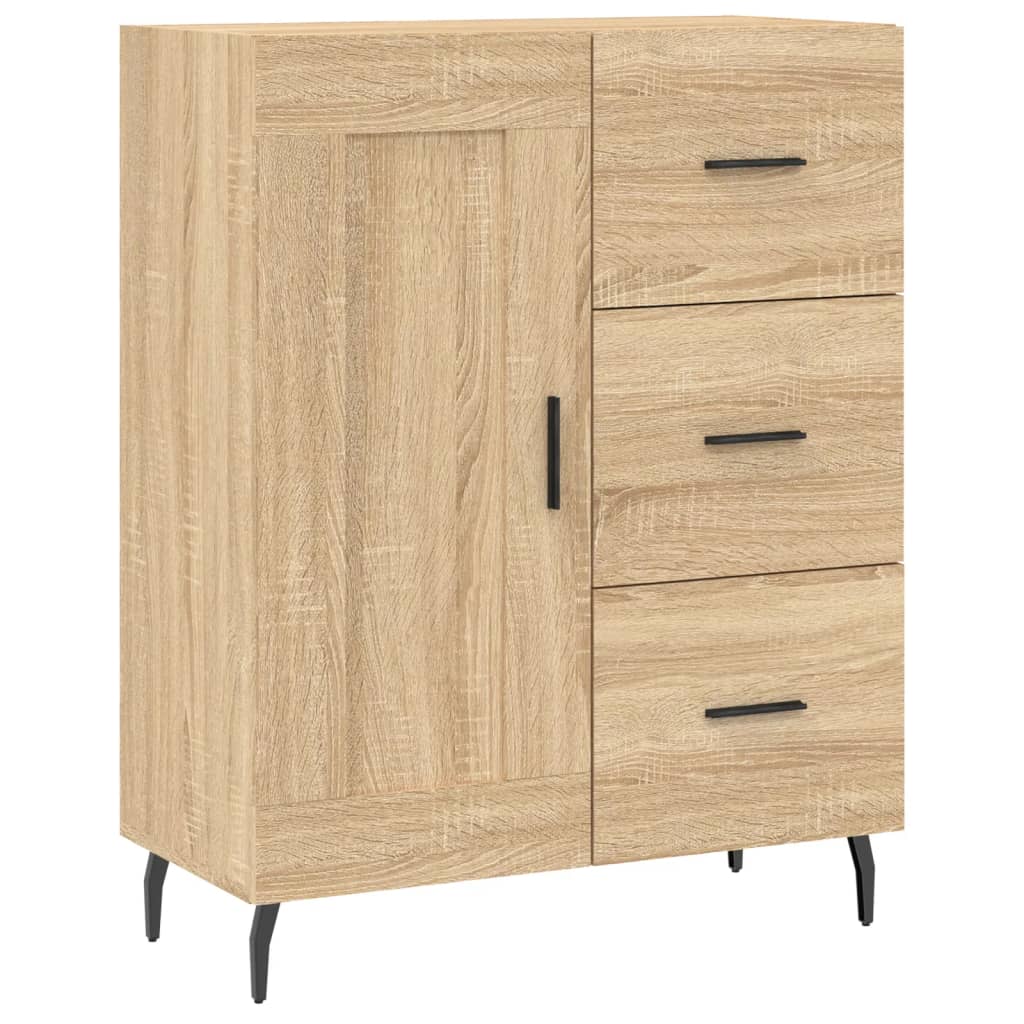 vidaXL Szafka, dąb sonoma, 69,5x34x90 cm, materiał drewnopochodny