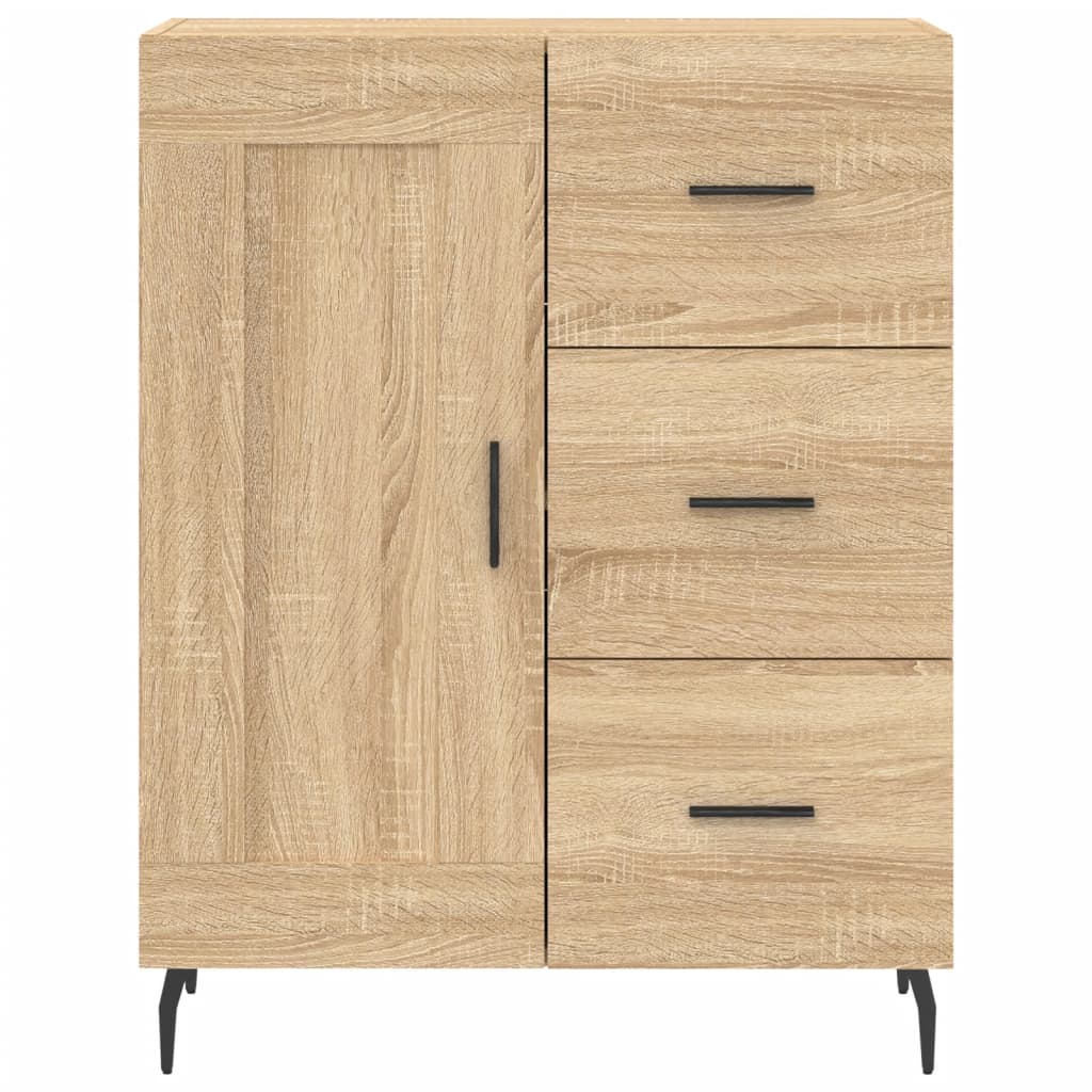 vidaXL Szafka, dąb sonoma, 69,5x34x90 cm, materiał drewnopochodny