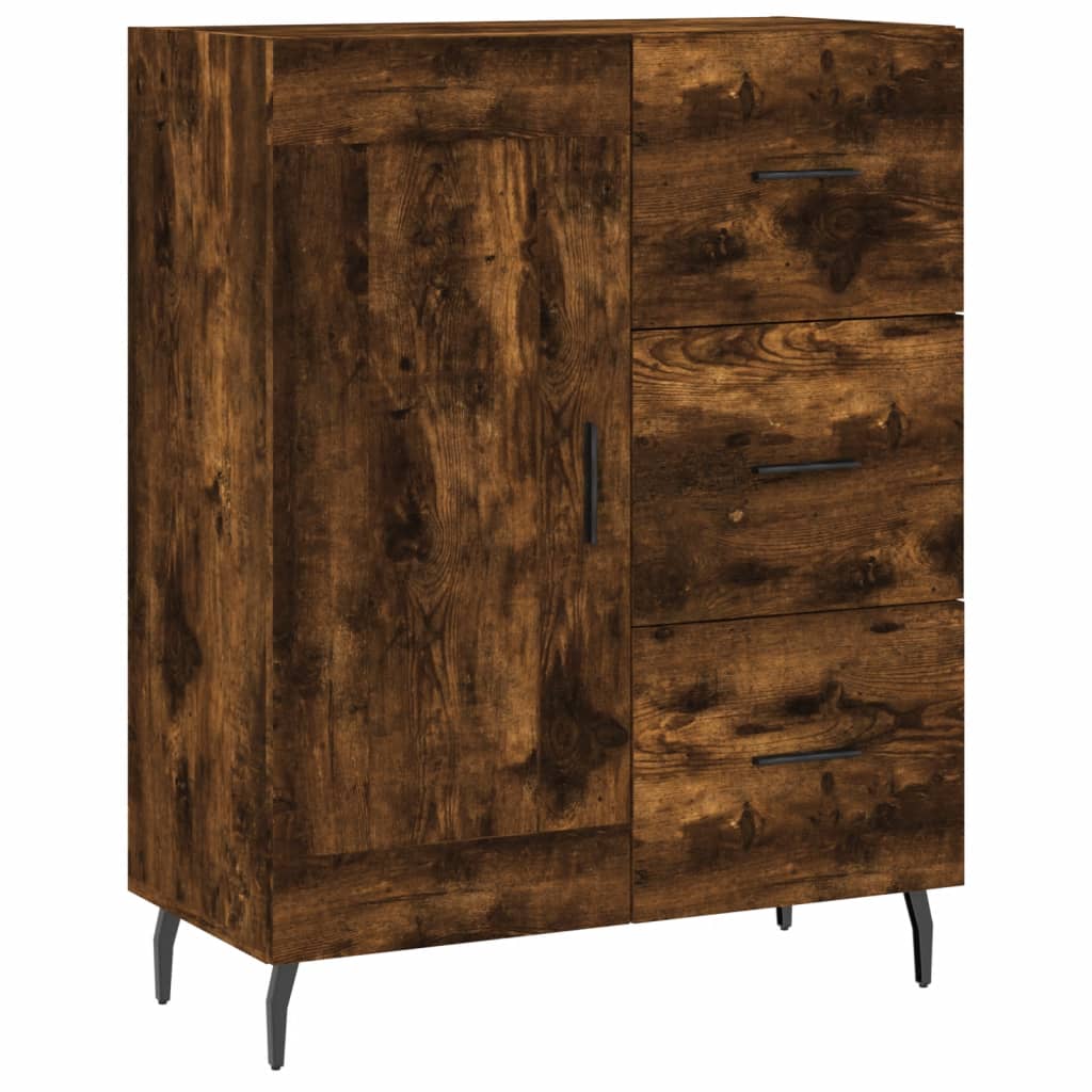vidaXL Szafka, przydymiony dąb, 69,5x34x90 cm, materiał drewnopochodny