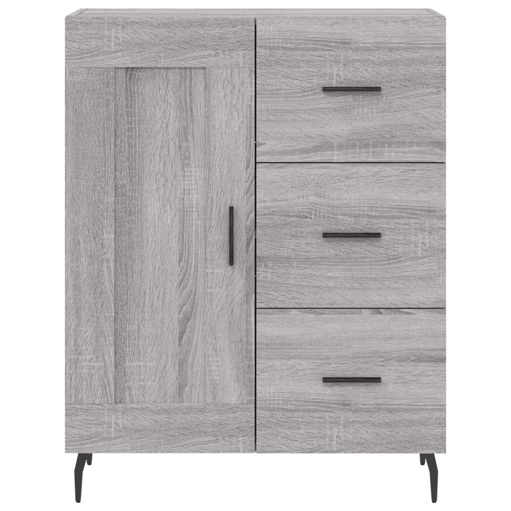 vidaXL Szafka, szary dąb sonoma, 69,5x34x90cm, materiał drewnopochodny