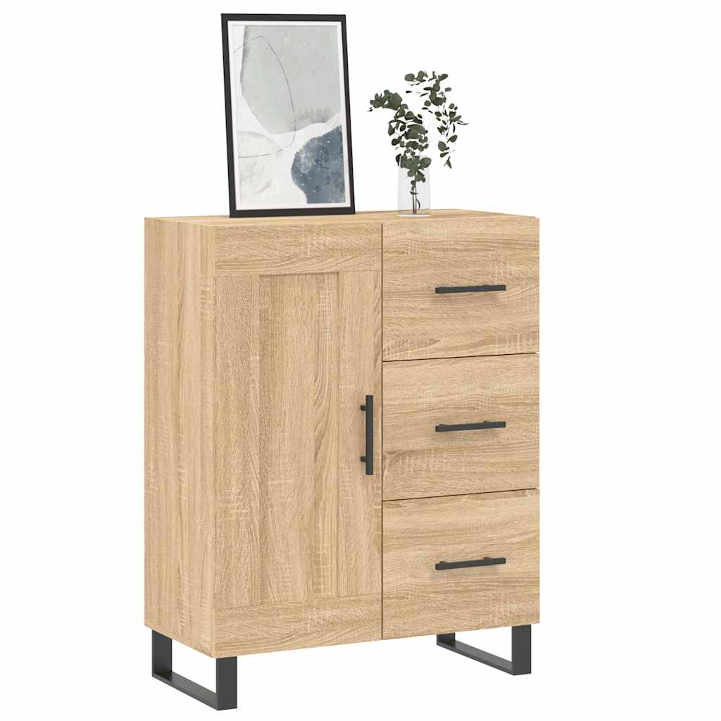 vidaXL Szafka, dąb sonoma, 69,5x34x90 cm, materiał drewnopochodny