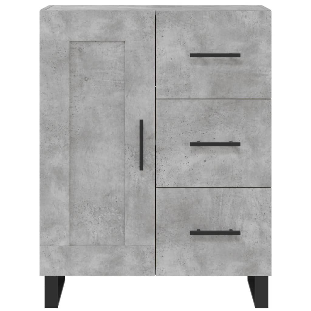 vidaXL Szafka, szarość betonu, 69,5x34x90 cm, materiał drewnopochodny