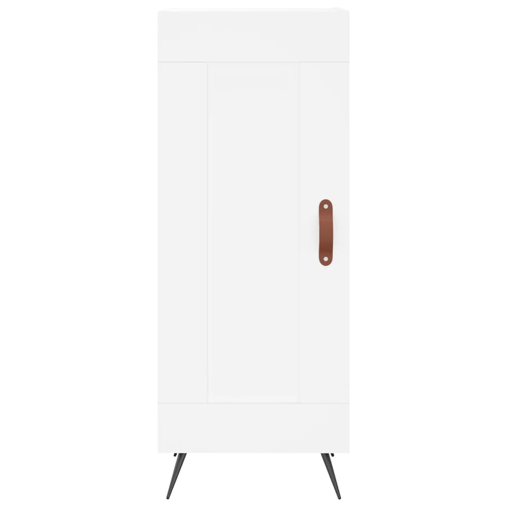 vidaXL Szafka, biała, 34,5x34x90 cm, materiał drewnopochodny