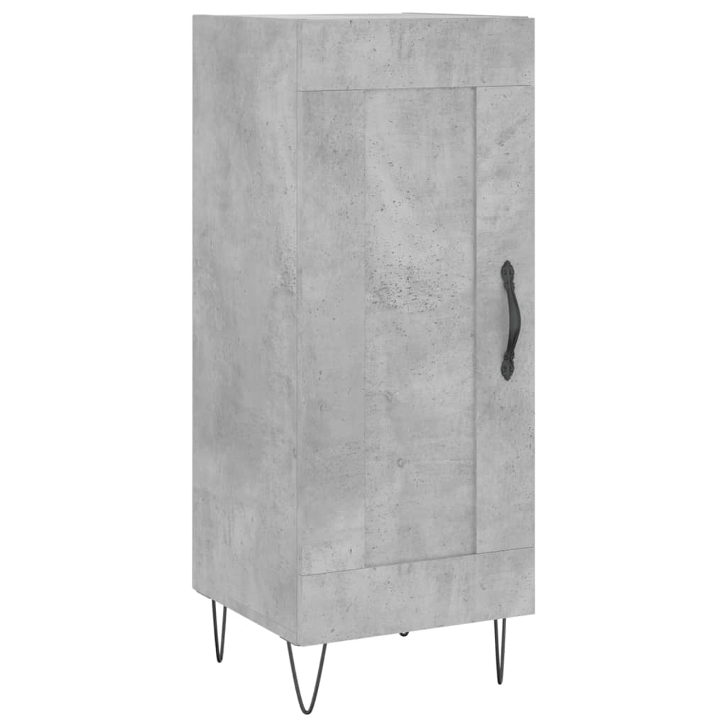 vidaXL Szafka, szarość betonu, 34,5x34x90 cm, materiał drewnopochodny