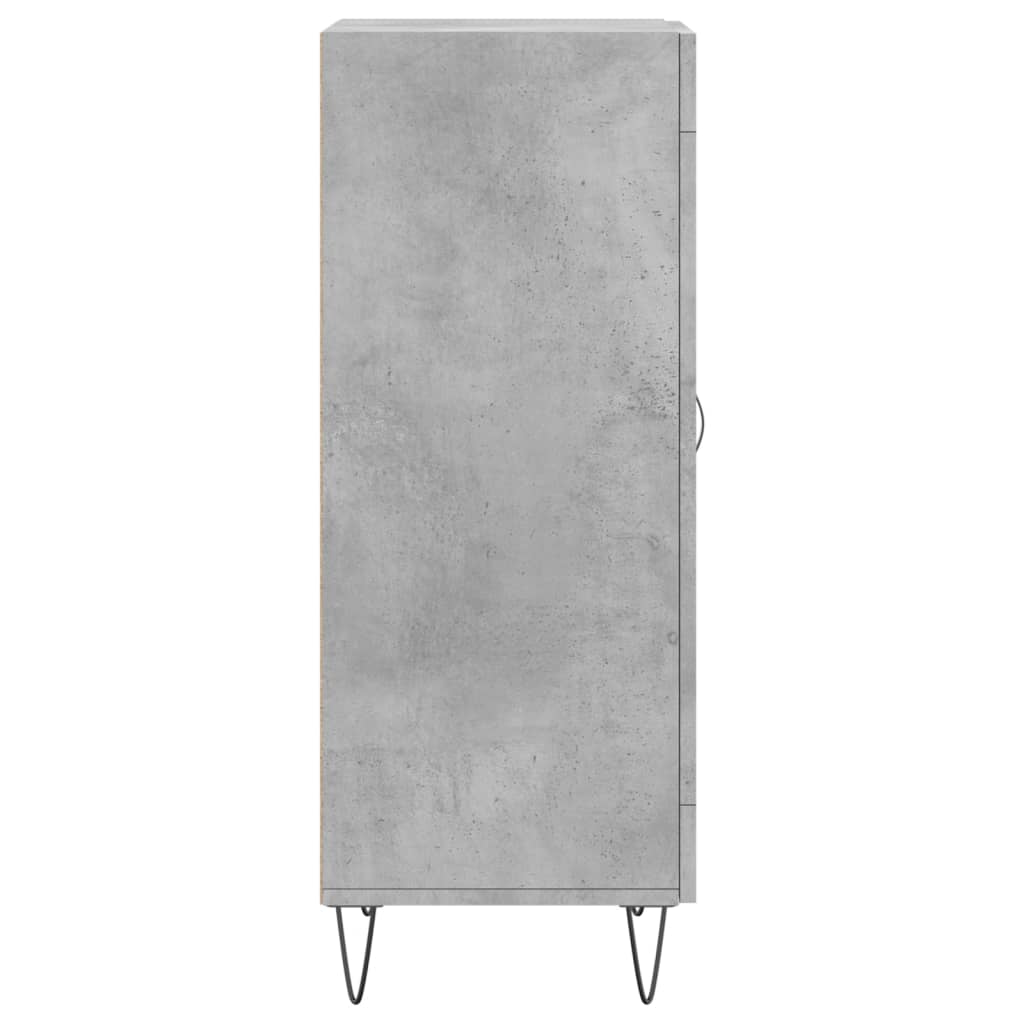 vidaXL Szafka, szarość betonu, 34,5x34x90 cm, materiał drewnopochodny