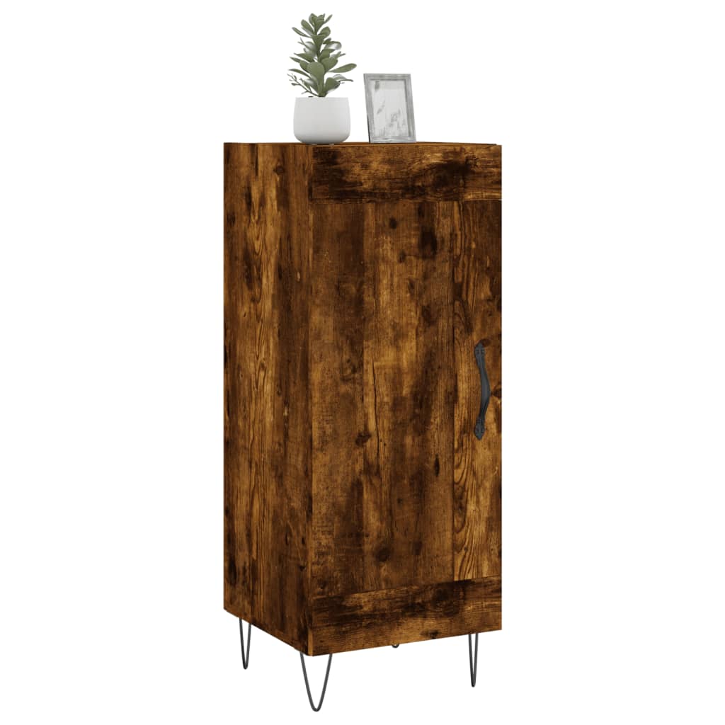 vidaXL Szafka, przydymiony dąb, 34,5x34x90 cm, materiał drewnopochodny