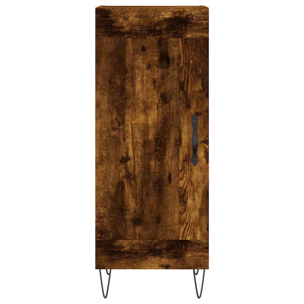 vidaXL Szafka, przydymiony dąb, 34,5x34x90 cm, materiał drewnopochodny