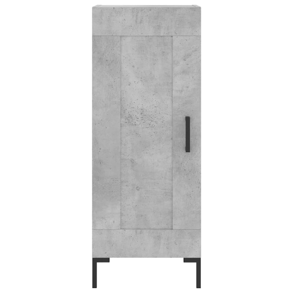 vidaXL Szafka, szarość betonu, 34,5x34x90 cm, materiał drewnopochodny