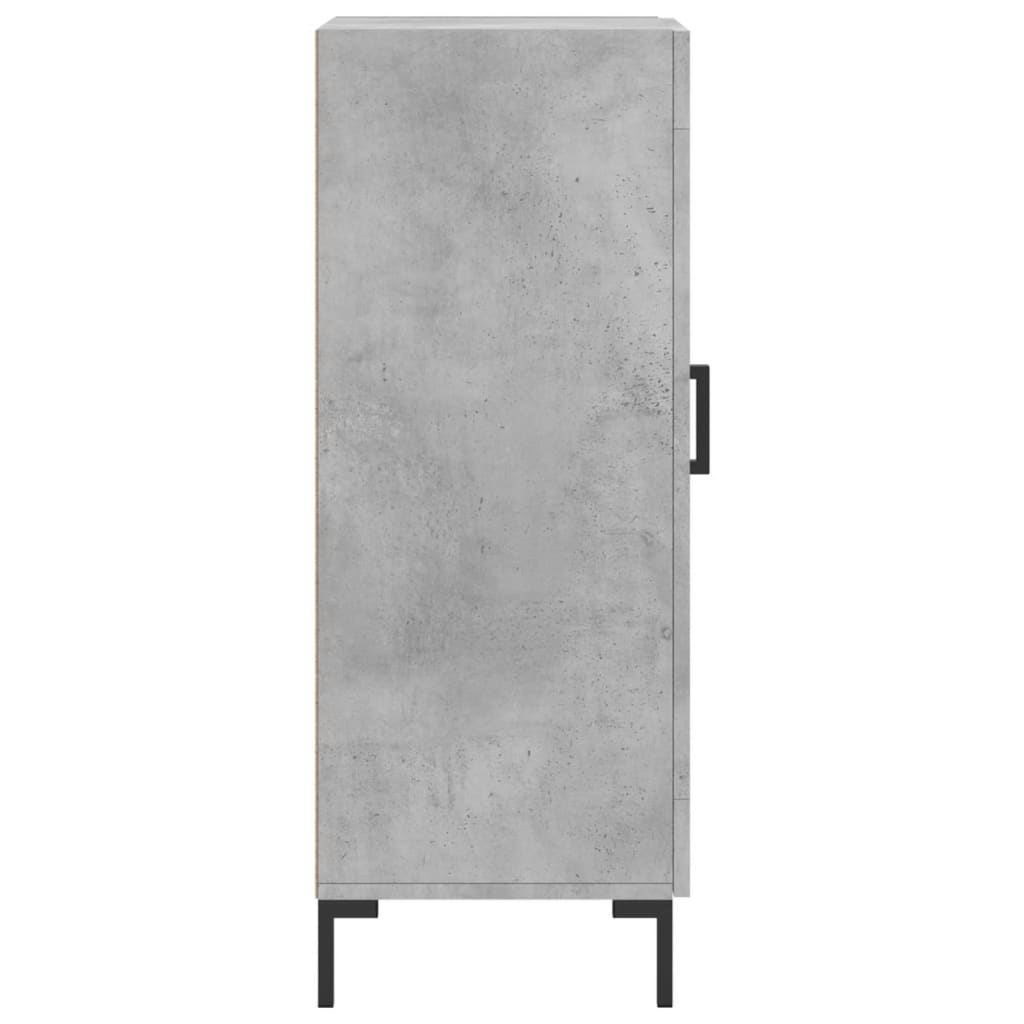 vidaXL Szafka, szarość betonu, 34,5x34x90 cm, materiał drewnopochodny