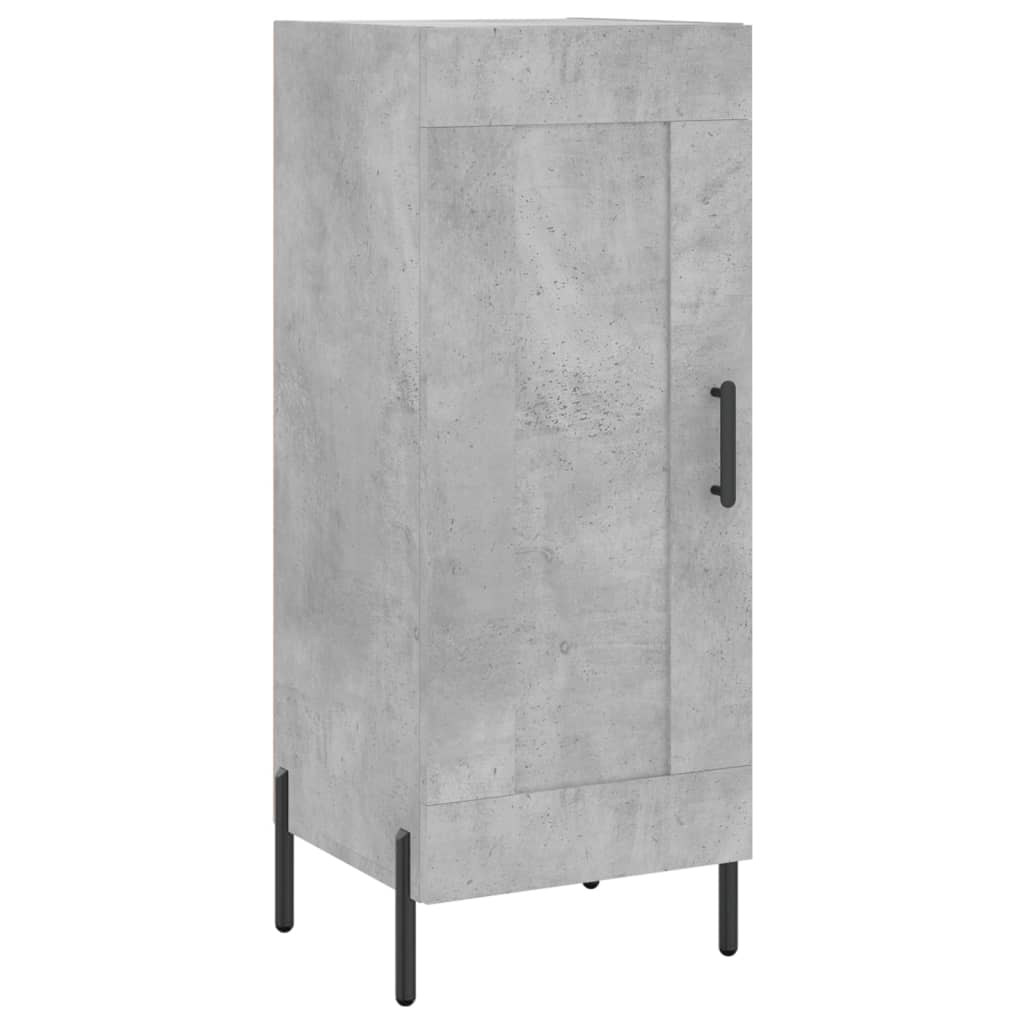 vidaXL Szafka, szarość betonu, 34,5x34x90 cm, materiał drewnopochodny