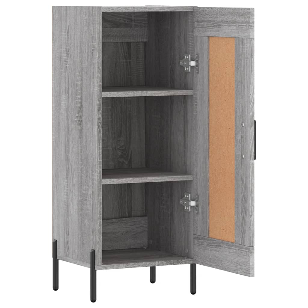 vidaXL Szafka, szary dąb sonoma, 34,5x34x90 cm materiał drewnopochodny