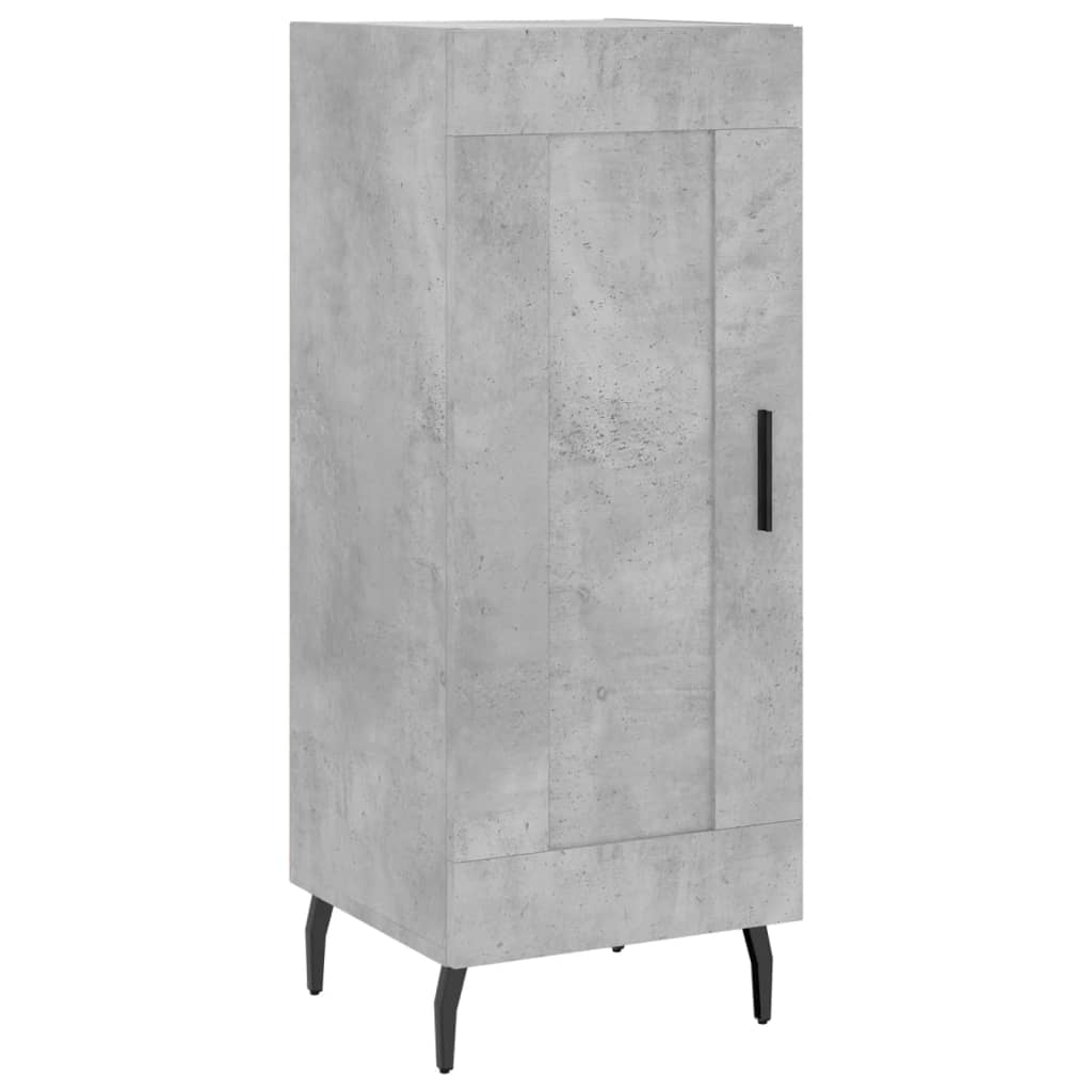 vidaXL Szafka, szarość betonu, 34,5x34x90 cm, materiał drewnopochodny