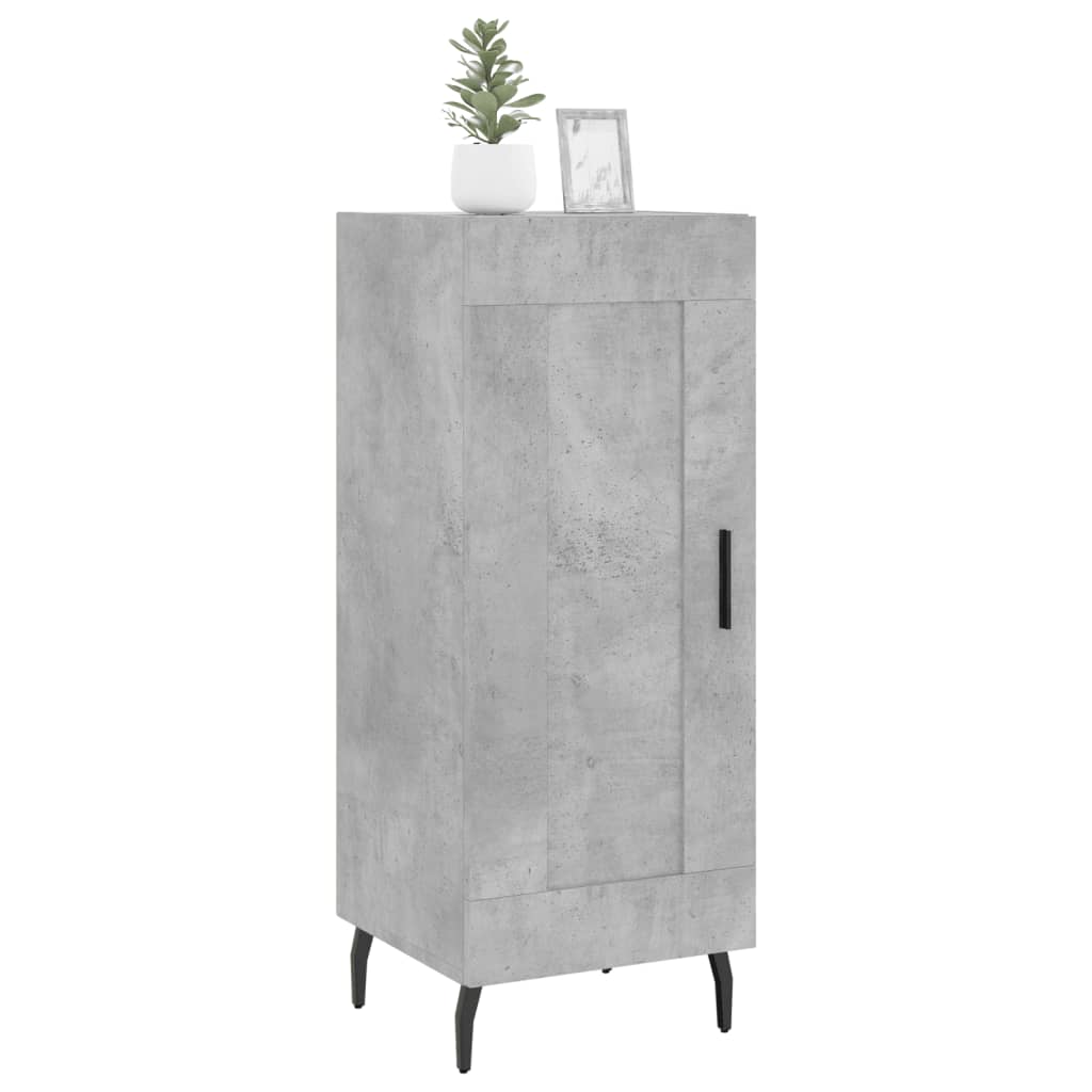 vidaXL Szafka, szarość betonu, 34,5x34x90 cm, materiał drewnopochodny