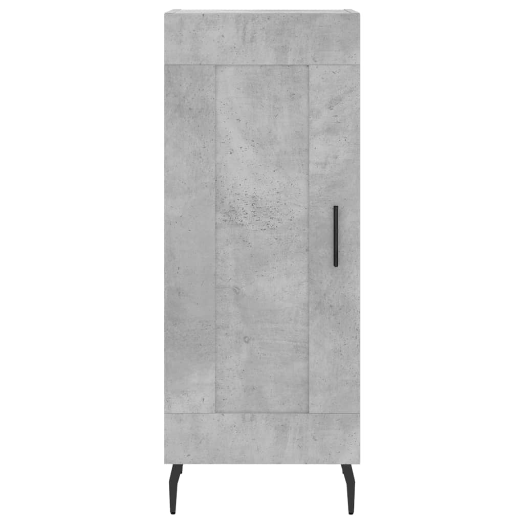 vidaXL Szafka, szarość betonu, 34,5x34x90 cm, materiał drewnopochodny