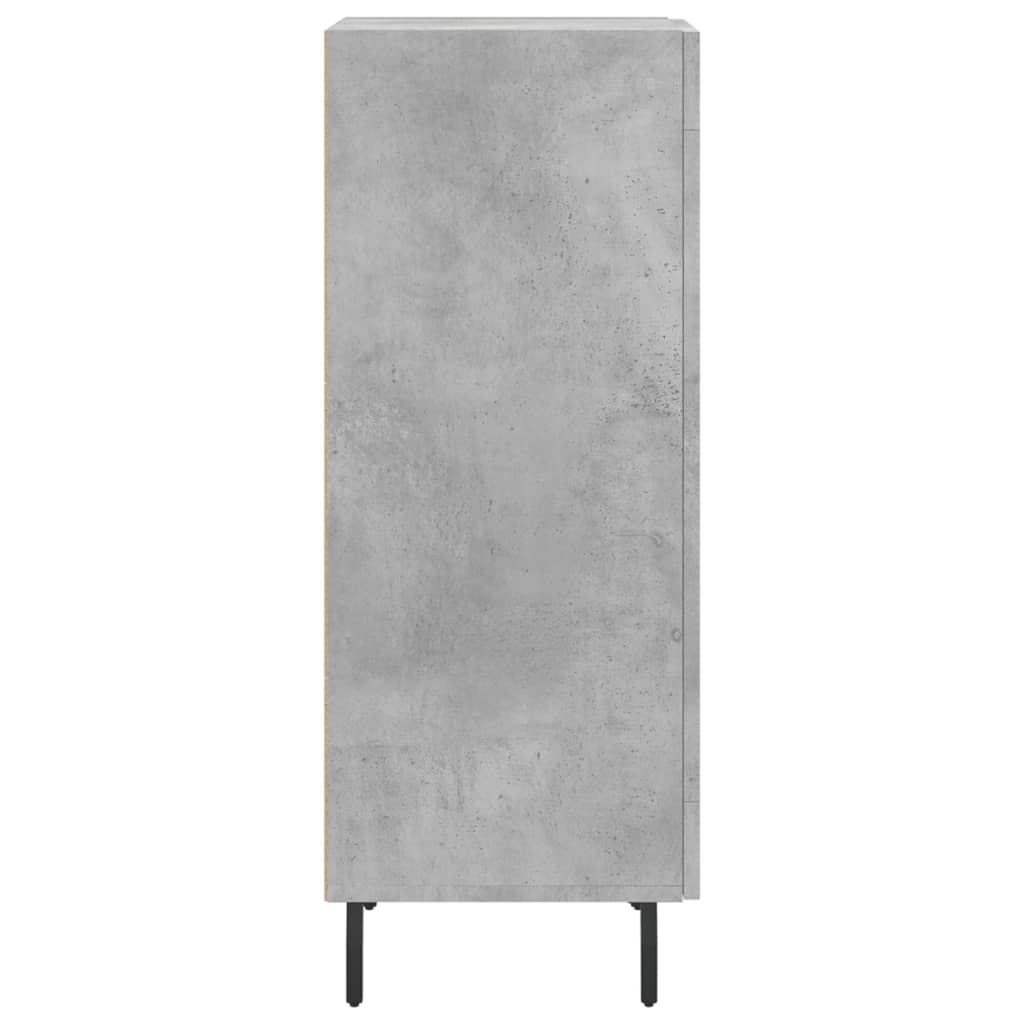 vidaXL Szafka, szarość betonu, 34,5x34x90 cm, materiał drewnopochodny